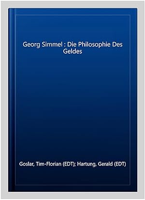 Image du vendeur pour Georg Simmel : Die Philosophie Des Geldes -Language: german mis en vente par GreatBookPrices