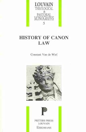 Immagine del venditore per History of Canon Law venduto da GreatBookPrices