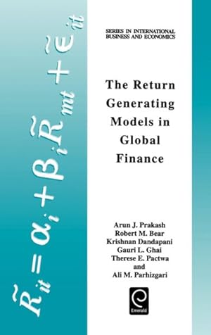 Immagine del venditore per Return Generating Models in Global Finance venduto da GreatBookPrices