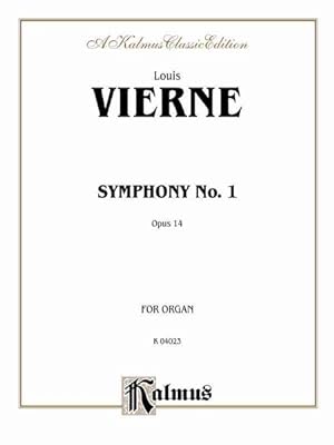 Seller image for Louis Vierne Symphony No.1 for Organ Opus 14 for sale by GreatBookPrices