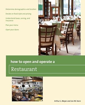 Seller image for How to Open and Operate a Restaurant for sale by GreatBookPrices
