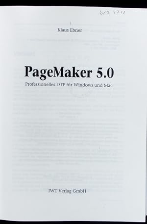 Immagine del venditore per PageMaker 5.0. venduto da Antiquariat Bookfarm