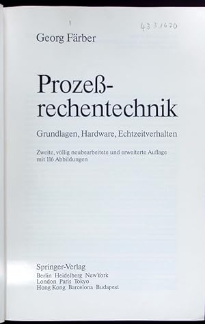 Imagen del vendedor de Prozerechentechnik. a la venta por Antiquariat Bookfarm