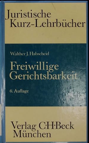Seller image for Freiwillige Gerichtsbarkeit. for sale by Antiquariat Bookfarm
