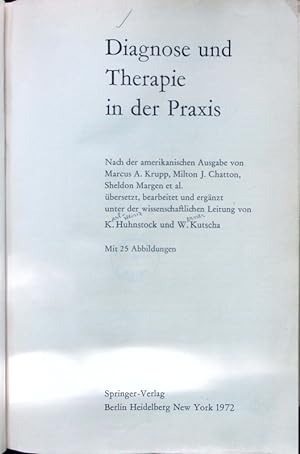 Seller image for Diagnose und Therapie in der Praxis. for sale by Antiquariat Bookfarm