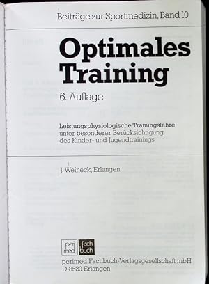 Image du vendeur pour Optimales Training. mis en vente par Antiquariat Bookfarm