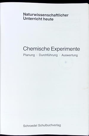 Imagen del vendedor de Chemische Experimente. a la venta por Antiquariat Bookfarm