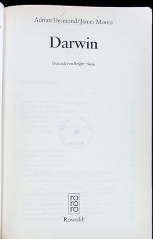 Bild des Verkufers fr Darwin. zum Verkauf von Antiquariat Bookfarm