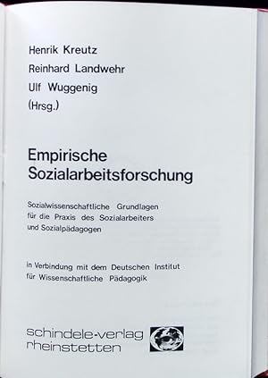 Bild des Verkufers fr Empirische Sozialarbeitsforschung. zum Verkauf von Antiquariat Bookfarm