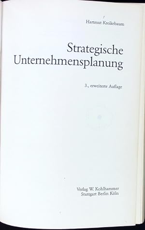 Seller image for Strategische Unternehmensplanung. for sale by Antiquariat Bookfarm