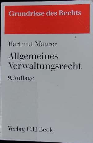 Seller image for Allgemeines Verwaltungsrecht. for sale by Antiquariat Bookfarm