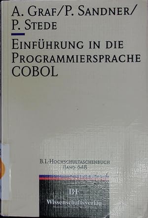 Bild des Verkufers fr Einfhrung in die Programmiersprache COBOL. zum Verkauf von Antiquariat Bookfarm