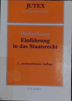 Seller image for Einfhrung in das Staatsrecht. for sale by Antiquariat Bookfarm