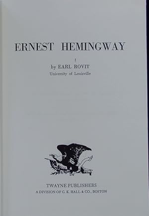 Seller image for Ernest Hemingway. for sale by Antiquariat Bookfarm