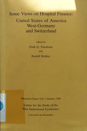 Bild des Verkufers fr Hospital finance under the perspective of the new institutional economics. zum Verkauf von Antiquariat Bookfarm