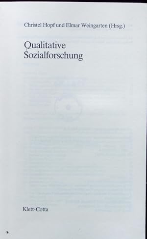Seller image for Qualitative Sozialforschung. for sale by Antiquariat Bookfarm