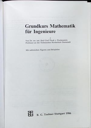 Imagen del vendedor de Grundkurs Mathematik fr Ingenieure. a la venta por Antiquariat Bookfarm