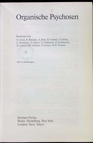Seller image for Organische Psychosen. for sale by Antiquariat Bookfarm