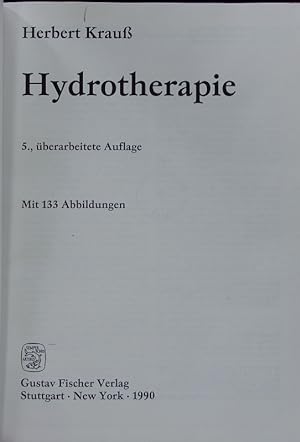 Bild des Verkufers fr Hydrotherapie. zum Verkauf von Antiquariat Bookfarm