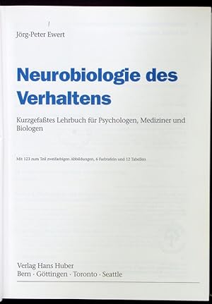 Bild des Verkufers fr Neurobiologie des Verhaltens. zum Verkauf von Antiquariat Bookfarm