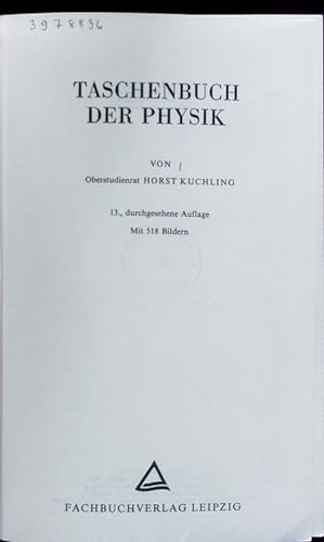 Seller image for Taschenbuch der Physik. for sale by Antiquariat Bookfarm