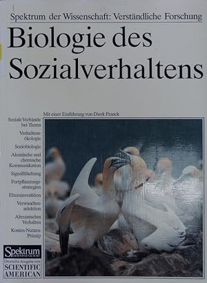 Imagen del vendedor de Biologie des Sozialverhaltens. a la venta por Antiquariat Bookfarm
