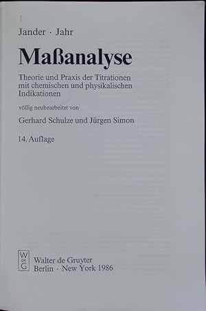 Seller image for Maanalyse. for sale by Antiquariat Bookfarm