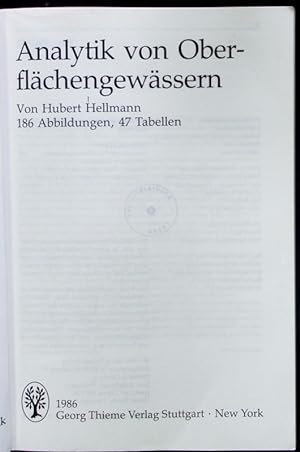Seller image for Analytik von Oberflchengewssern. for sale by Antiquariat Bookfarm