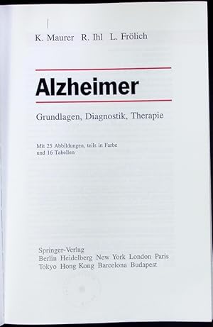 Bild des Verkufers fr Alzheimer. zum Verkauf von Antiquariat Bookfarm