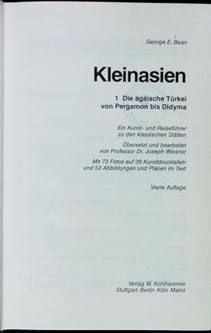 Bild des Verkufers fr Die gische Trkei von Pergamon bis Didyma. zum Verkauf von Antiquariat Bookfarm