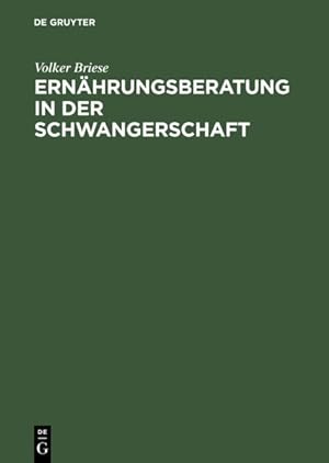 Seller image for Ernahrungsberatung in Der Schwangerschaft -Language: german for sale by GreatBookPrices