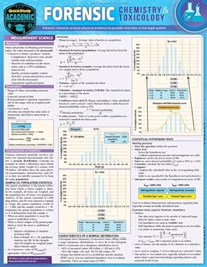 Bild des Verkufers fr Forensic Chemistry & Toxicology : Quickstudy Laminated Reference & Study Guide zum Verkauf von GreatBookPrices