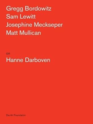 Seller image for Artists on Hanne Darboven for sale by GreatBookPrices