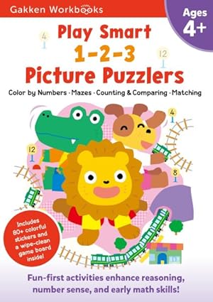 Bild des Verkufers fr Play Smart 1-2-3 Picture Puzzlers Ages 4+ : Fun-first Activities Enhance Reasoning, Number Sense, and Early Math Skills! zum Verkauf von GreatBookPrices