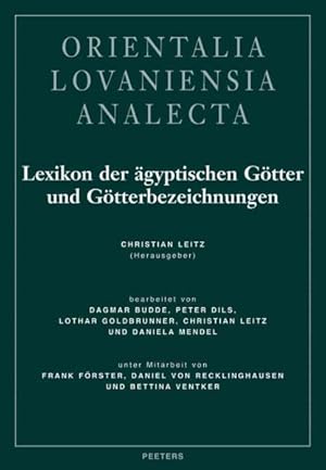 Bild des Verkufers fr Lexikon Der Agyptischen Gotter Und Gotterbezeichnungen -Language: German zum Verkauf von GreatBookPrices