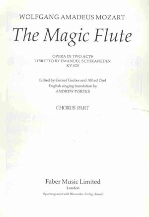 Bild des Verkufers fr Magic Flute : Chorus Part : Opera in Two Acts zum Verkauf von GreatBookPrices
