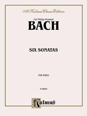 Imagen del vendedor de Bach C.P.E. 6 Sonatas a la venta por GreatBookPrices