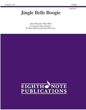 Image du vendeur pour Jingle Bells Boogie : For Brass Quintet (Optional Drum Set), Medium mis en vente par GreatBookPrices