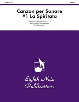 Seller image for Canzon Per Sonare No. 1 : La Spiritata for sale by GreatBookPrices