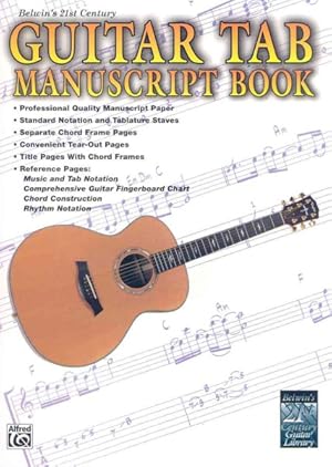 Bild des Verkufers fr Belwin's 21st Century Guitar Tab Manuscript Book zum Verkauf von GreatBookPrices