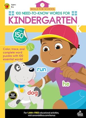 Seller image for 100 Need-to-Know Words for Kindergarten for sale by GreatBookPrices