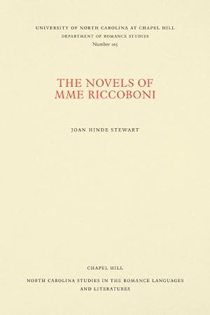 Seller image for Novels of Mme Riccoboni for sale by GreatBookPrices