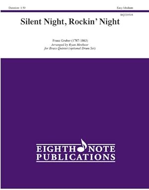Seller image for Silent Night, Rockin' Night : For Brass Quintet (Optional Drum Set), Easy-medium for sale by GreatBookPrices