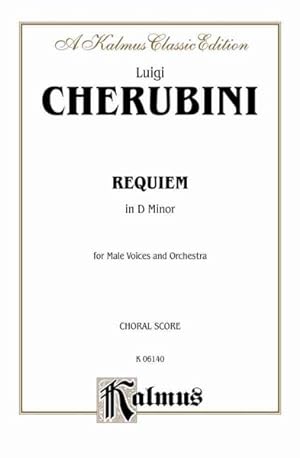 Bild des Verkufers fr Requiem in D Minor : For Male Voices and Orchestra: Choral Score -Language: latin zum Verkauf von GreatBookPrices