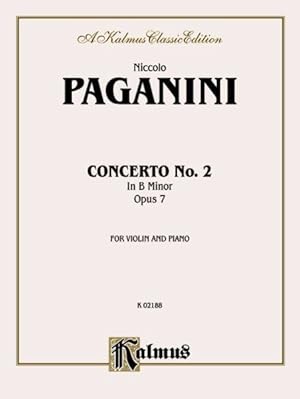 Imagen del vendedor de Concerto No. 2 in B Minor, Opus 7 : For Violin and Piano a la venta por GreatBookPrices