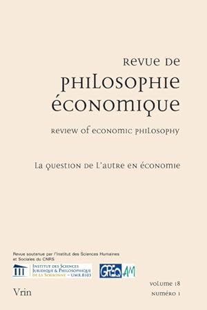 Imagen del vendedor de La Question De L'autre En Economie -Language: French a la venta por GreatBookPrices