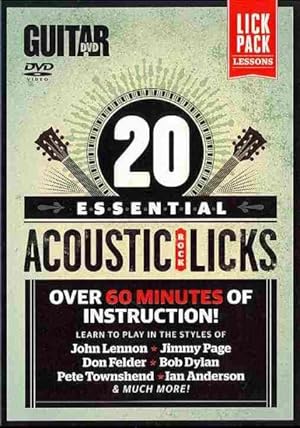 Seller image for 20 Essential Acoustic Rock Licks : Learn to Play in the Styles of John Lennon, Jimmy Page, Don Felder, Bob Dylan, Pete Townshend, Ian Anderson, & Much More! for sale by GreatBookPrices