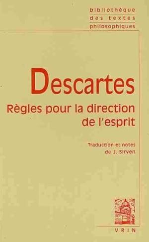 Imagen del vendedor de Regles Pour La Direction De L'esprit -Language: French a la venta por GreatBookPrices