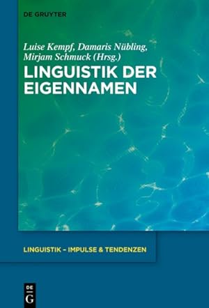 Seller image for Linguistik Der Eigennamen -Language: german for sale by GreatBookPrices