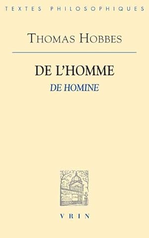 Bild des Verkufers fr De L'homme -Language: french zum Verkauf von GreatBookPrices